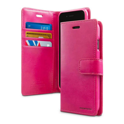 Google Pixel 6 Pro Pink Leather Wallet Case