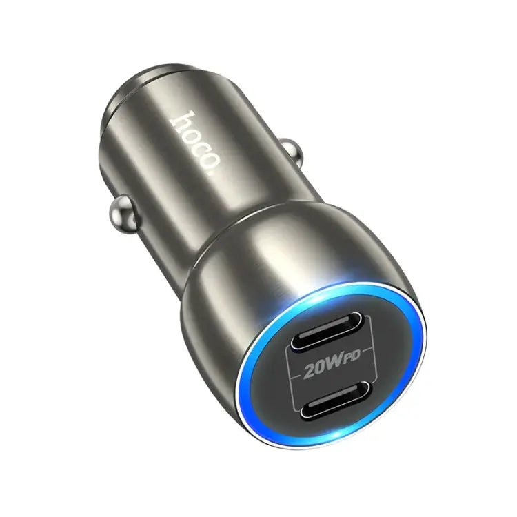 Dual Port USB C Metal Car Charger Set (40W) - Universal