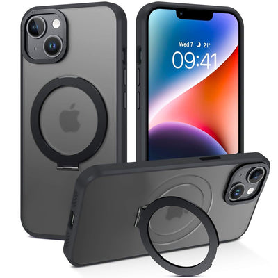 iPhone 14 Black Magsafe Ring Cases
