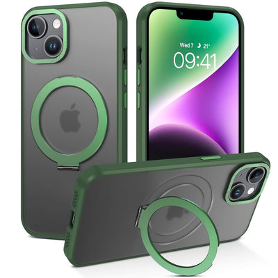 iPhone 14 Green Magsafe Ring Cases