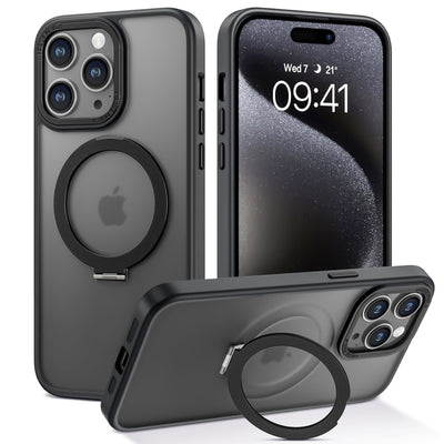 iPhone 15 Pro Black Magsafe Ring Cases