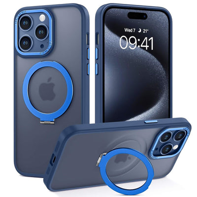iPhone 15 Pro Blue Magsafe Ring Cases