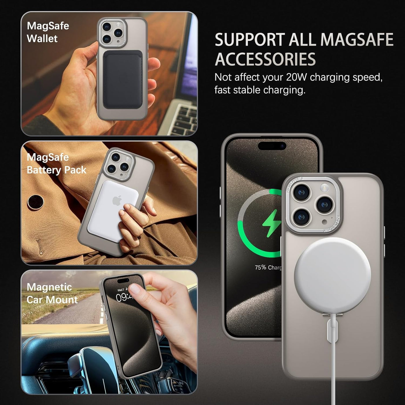 iPhone 15 Pro Max Magsafe Ring Cases