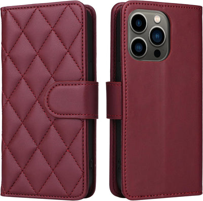 iPhone 15 Pro Max Leather Wallet Case
